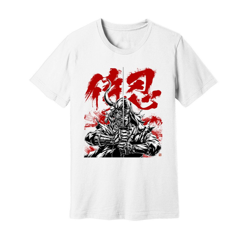 BLOOD RED Kanji Tee (White)