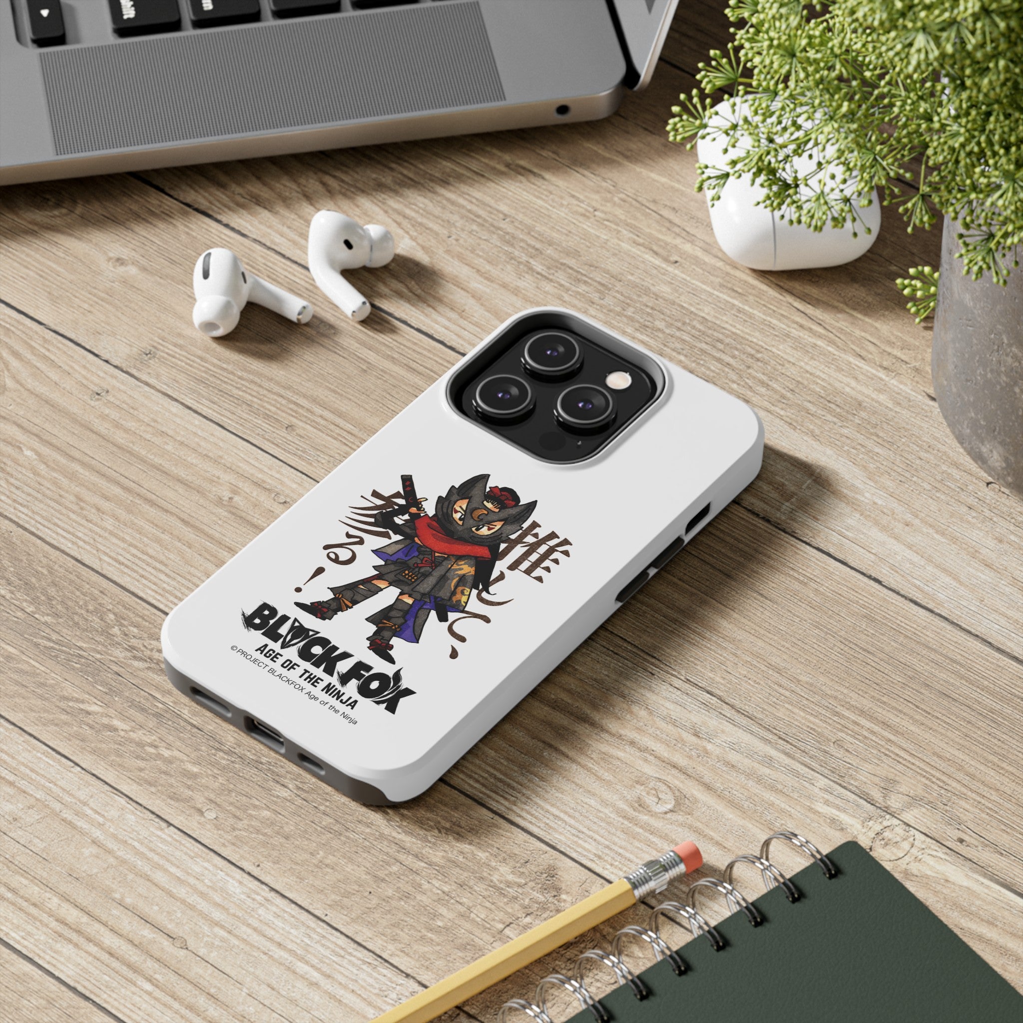 RIKKA "Oshite, Mairu!" iPhone Case (Glossy White)