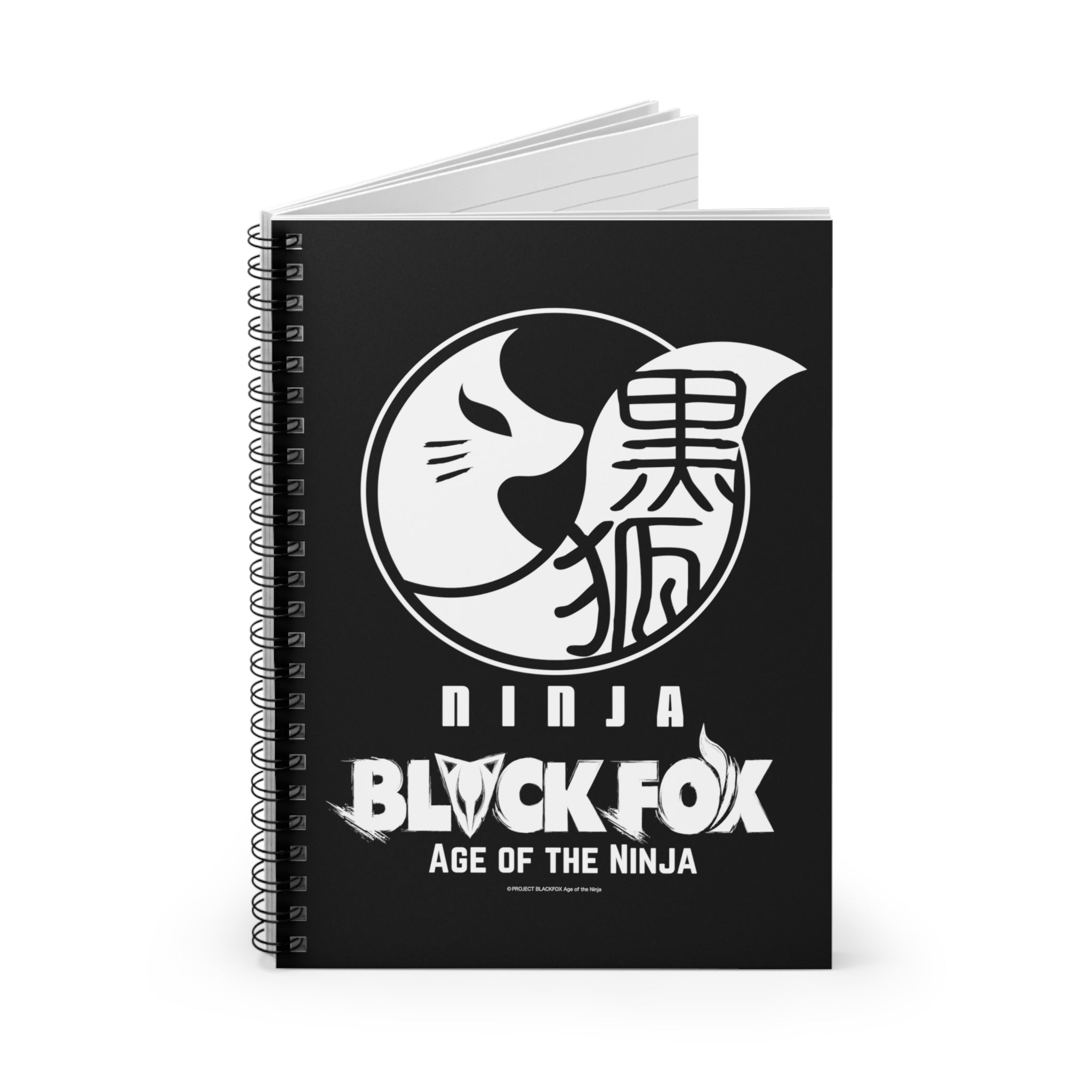 BLACKFOX LOGO Spiral Notebook - Ruled Line (Black)