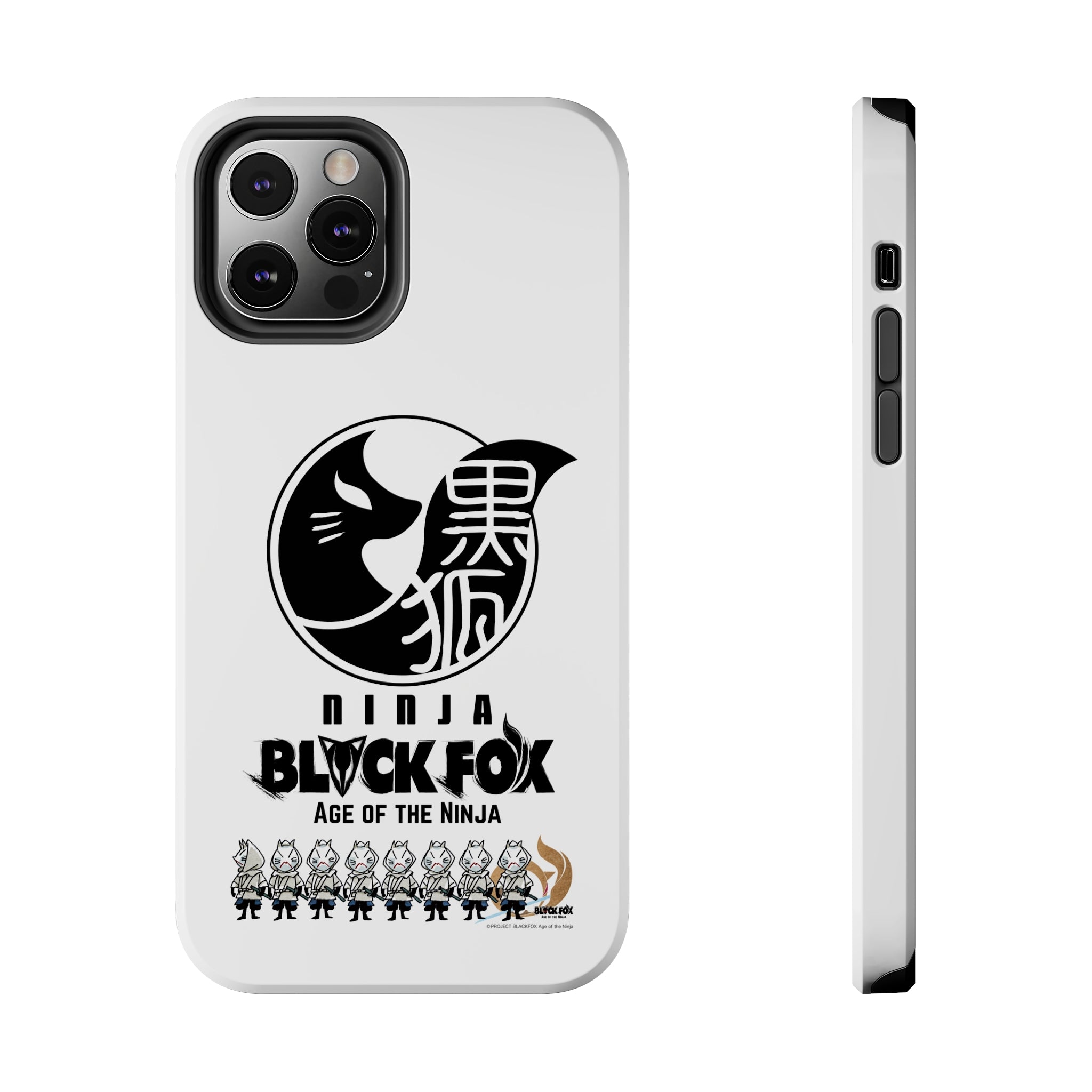 BLACKFOX "WHITE FOXES" Tough Phone Case (White)