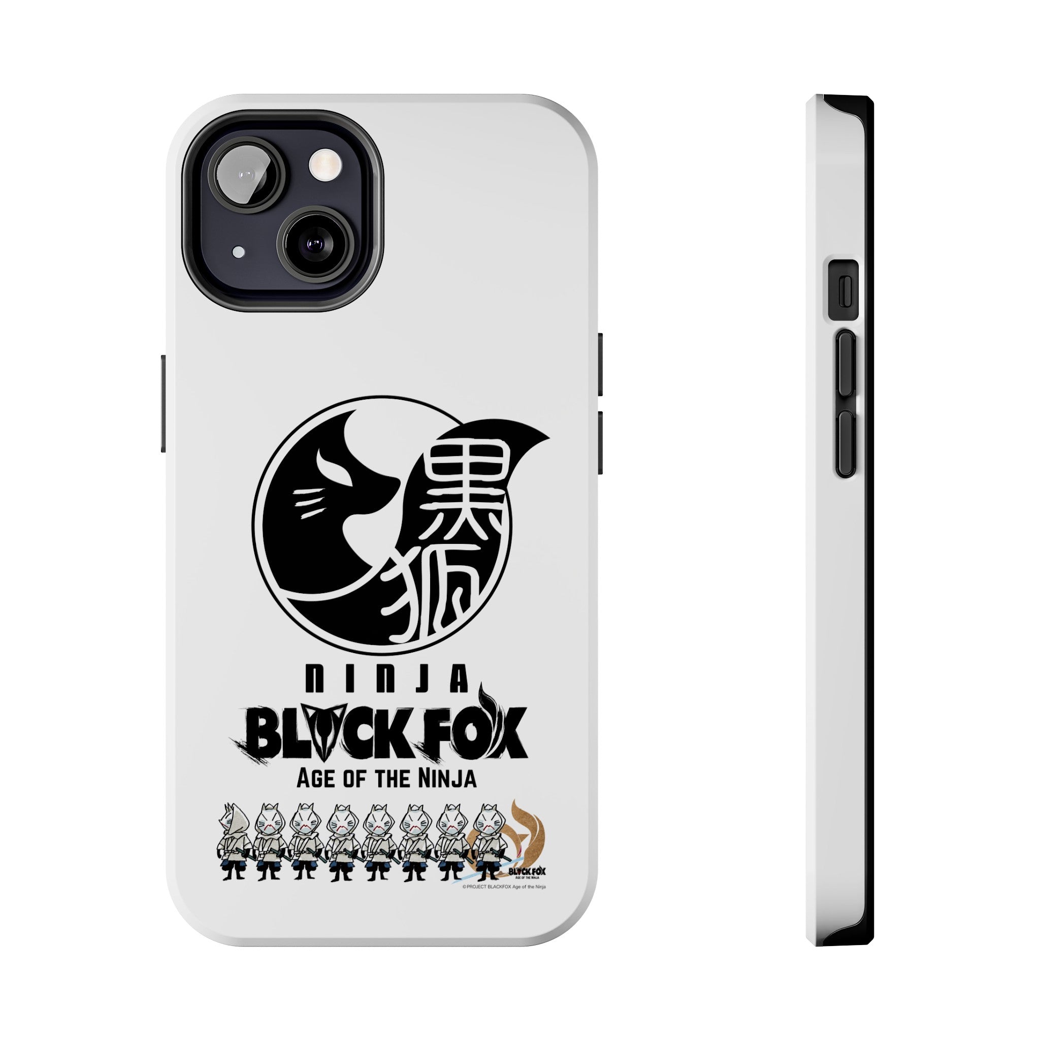 WHITE FOXES iPhone Case (Glossy White)