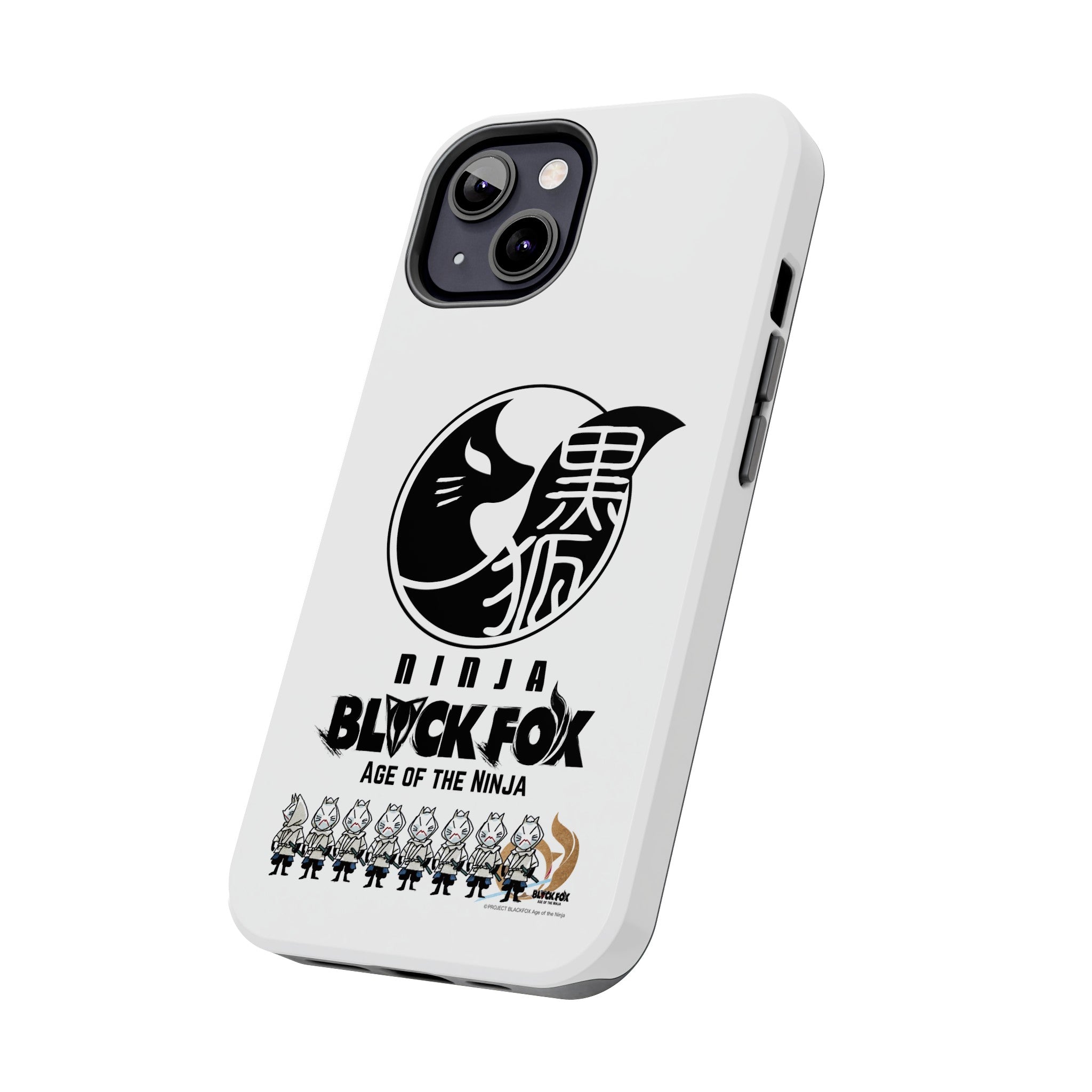 WHITE FOXES iPhone Case (Glossy White)