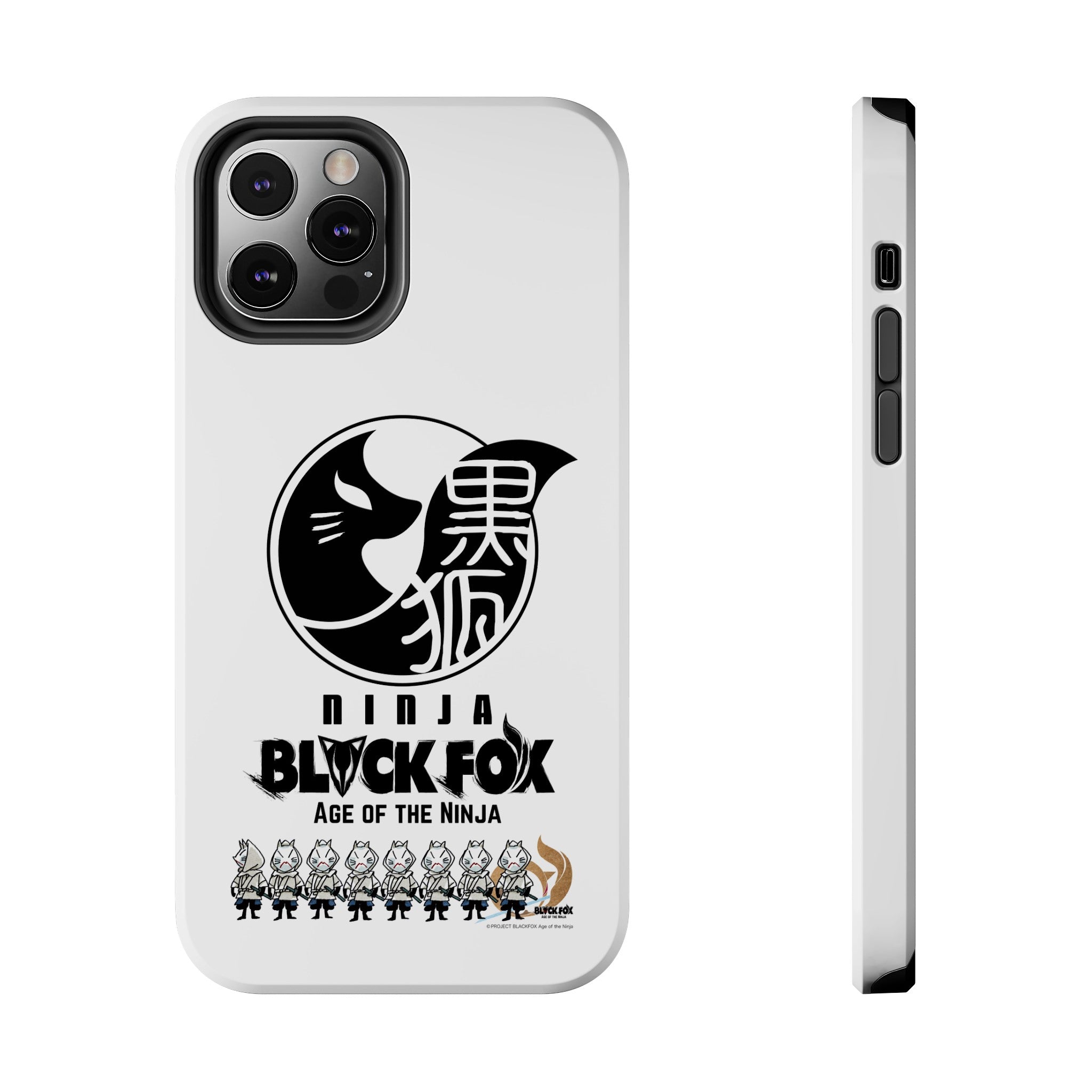 WHITE FOXES iPhone Case (Glossy White)