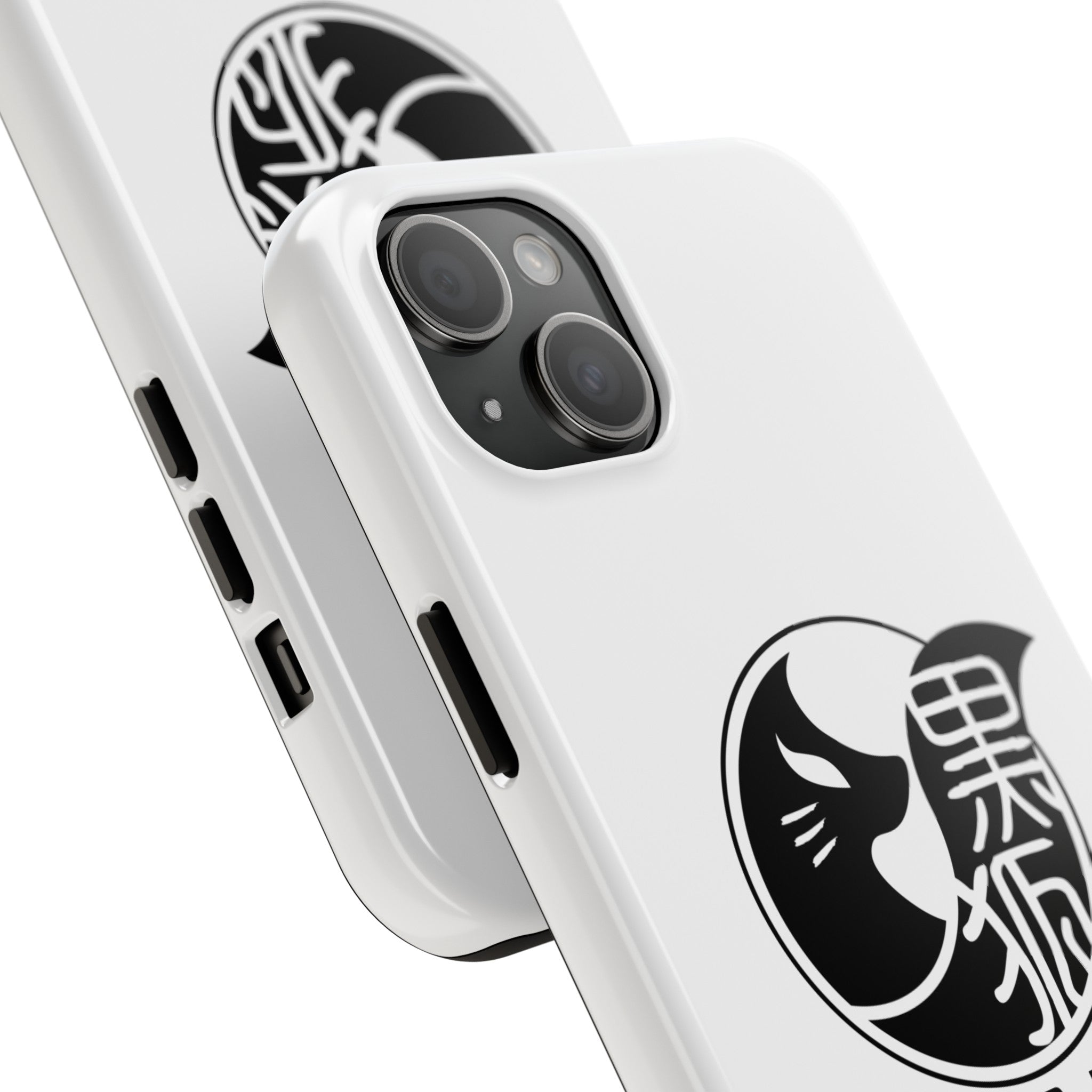 WHITE FOXES iPhone Case (Glossy White)