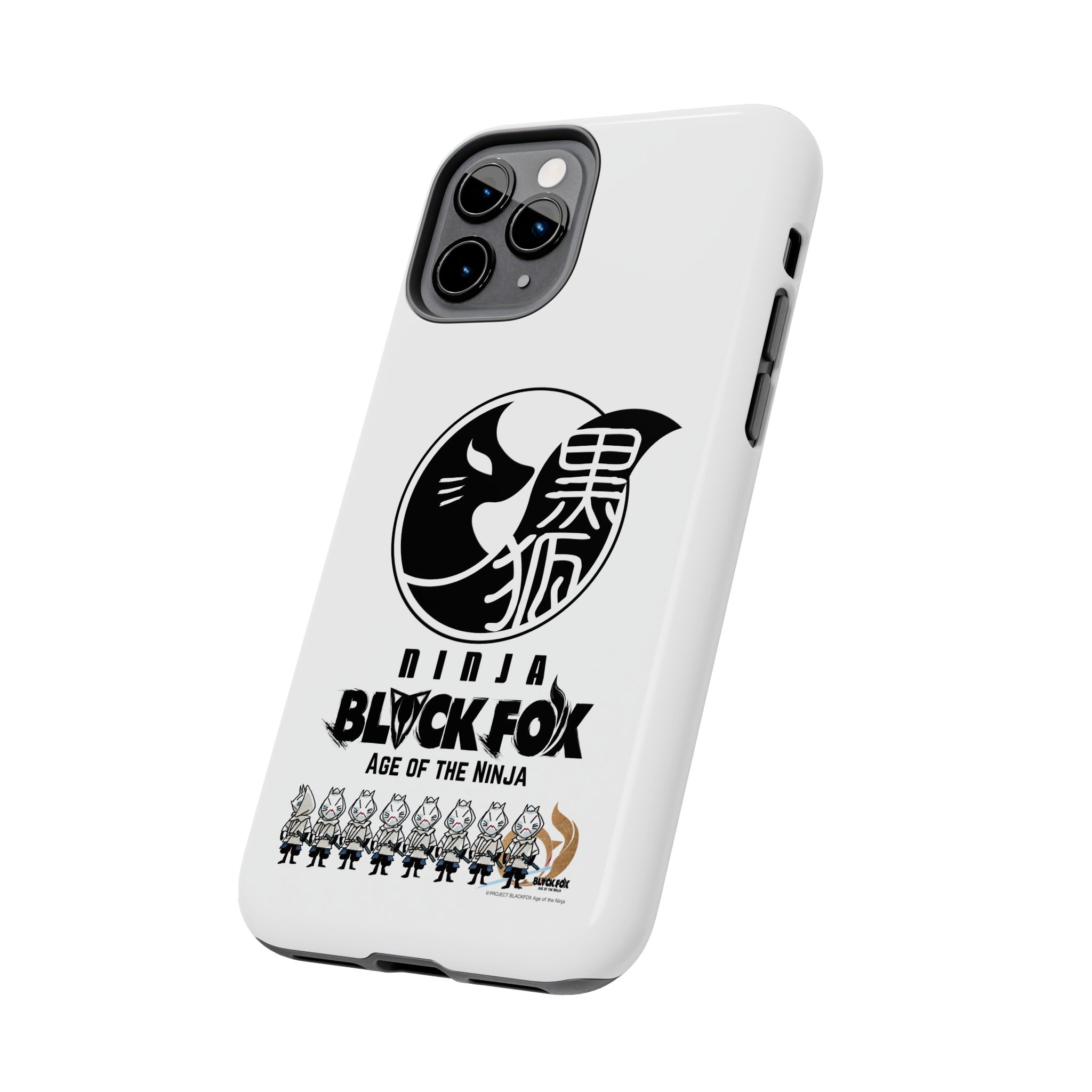 WHITE FOXES iPhone Case (Glossy White)