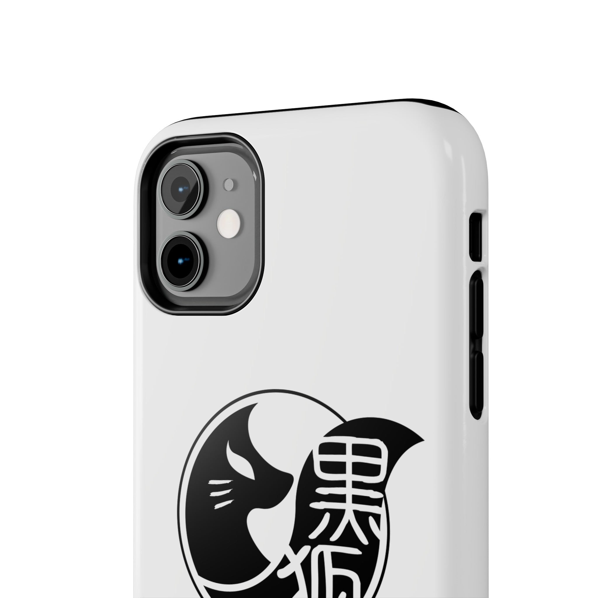 WHITE FOXES iPhone Case (Glossy White)