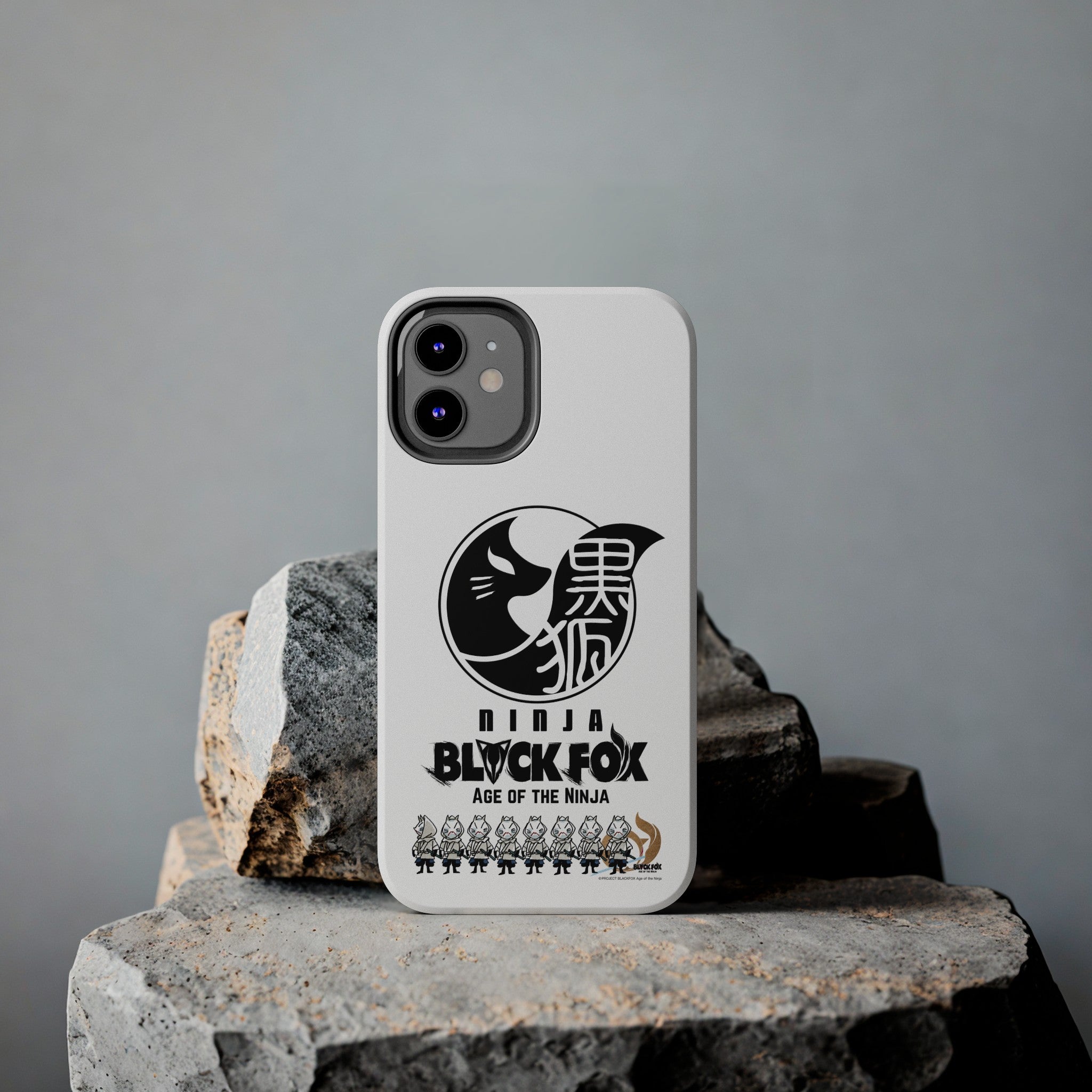 WHITE FOXES iPhone Case (Glossy White)