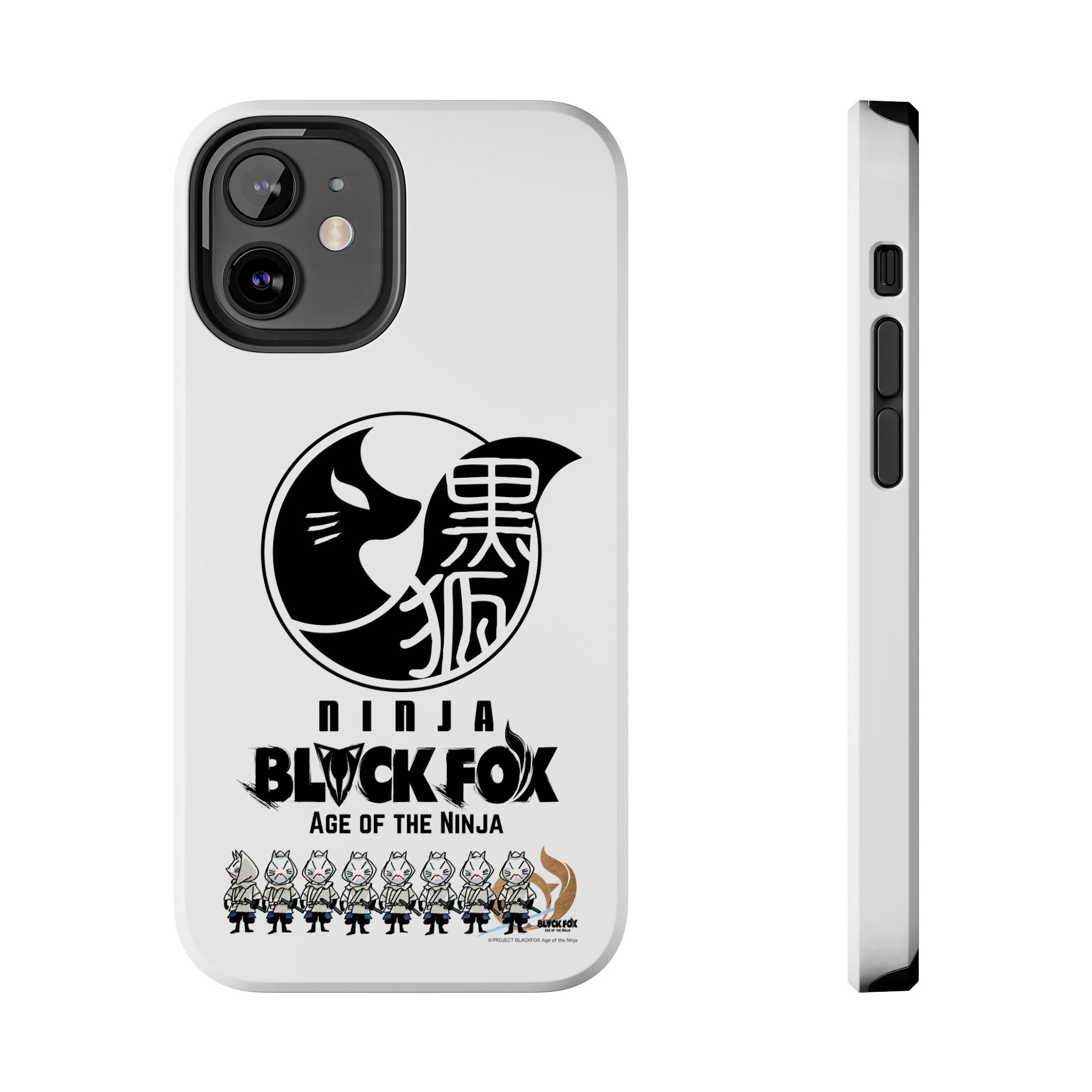 WHITE FOXES iPhone Case (Glossy White)